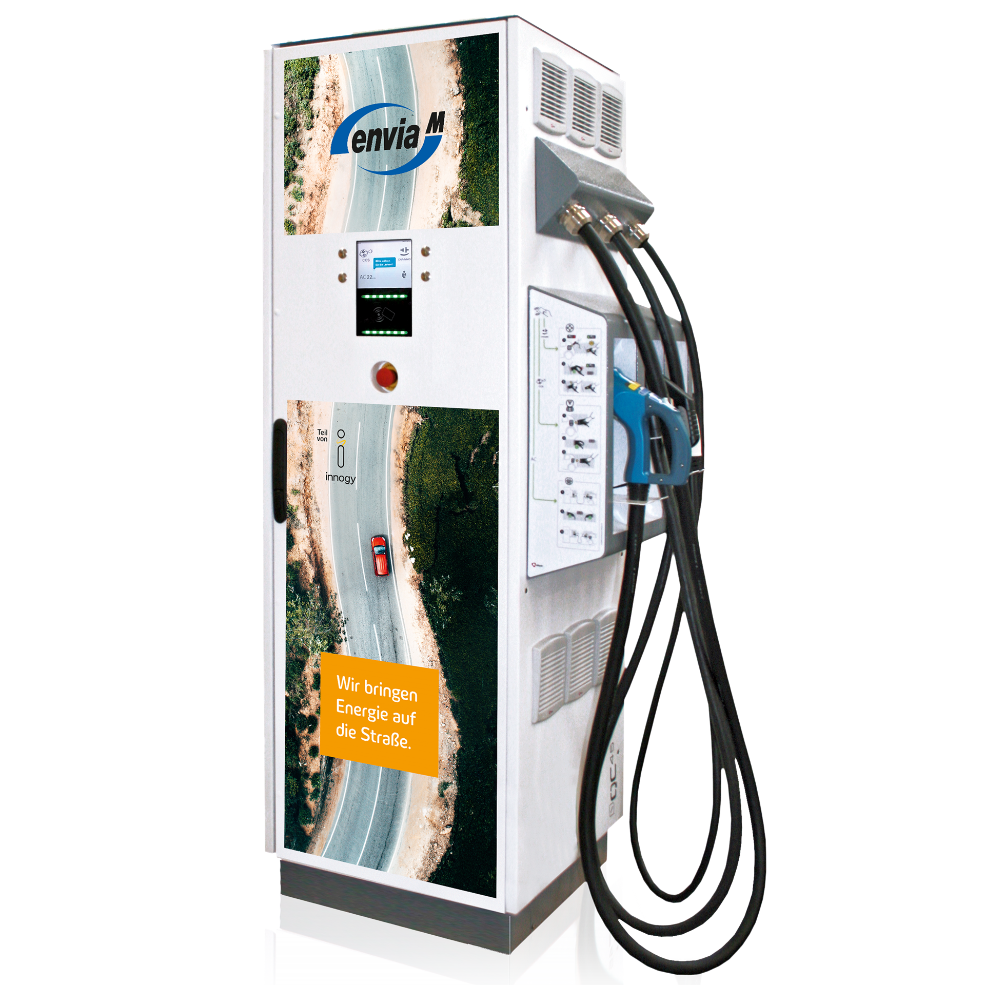 Ladestation für Elektrofahrzeuge enviaM Schnellladesäule Ladesäule enviaM Austotrom