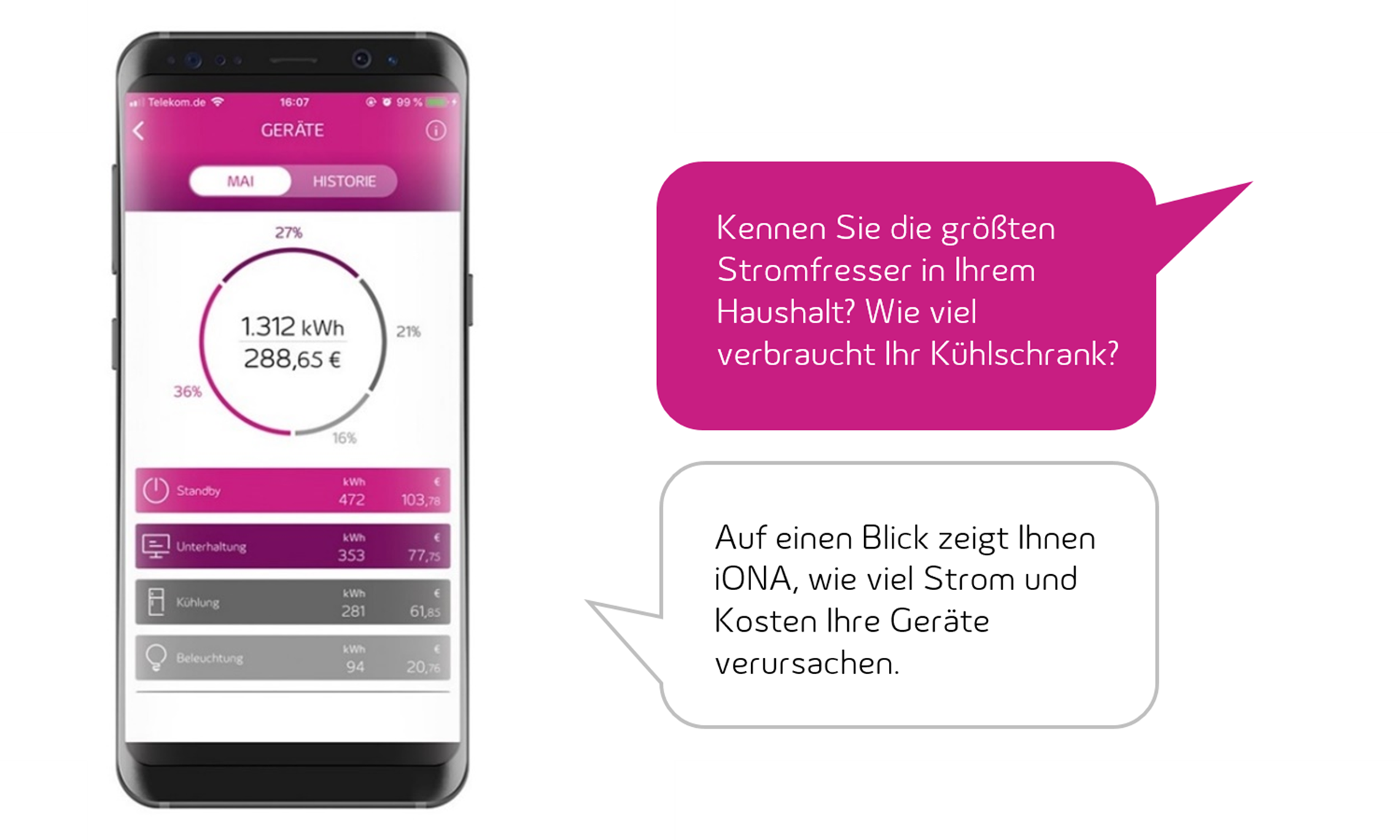 Geräte - iONA App Screenshot von iONA App